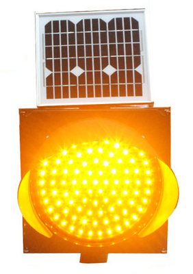 Piloto solar amarillo del tráfico que destella 300m m des alta temperatura antis para la seguridad en carretera