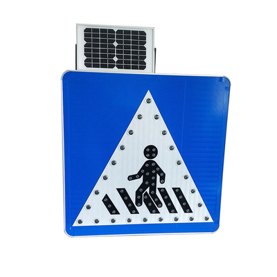 Muestra solar de aluminio solar impermeable del paso de peatones de las señales de tráfico
