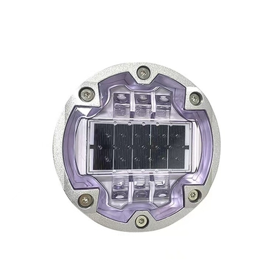 La luz solar Shell de aluminio 6 de IP68 Inground atornilla los pernos prisioneros solares del camino del LED para la seguridad de tráfico