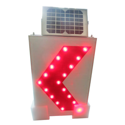 centelleo de la señal de tráfico LED de Chevron del panel solar de 3W 18V Monocystalline