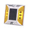 Cuadrado amarillo 1.2V 600 MAH Cat Eye Solar Light, marcador aumentado solar del pavimento
