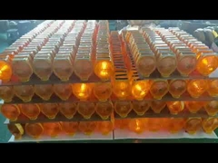 solar barricade light with yellow flashing